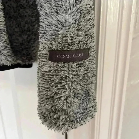 NEW Ocean + Coast Women’s Large Sherpa Fleece Jacket - Fluffy, Cozy, Warm Winter - Picture 9 of 10